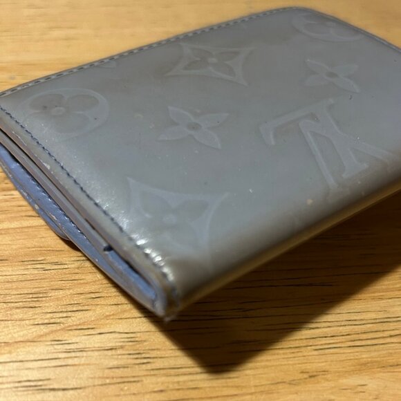 Authentic Womens Louis Vuitton Monogram Vernis Ludlow Coin Purse Gris Wallet - Picture 11 of 16